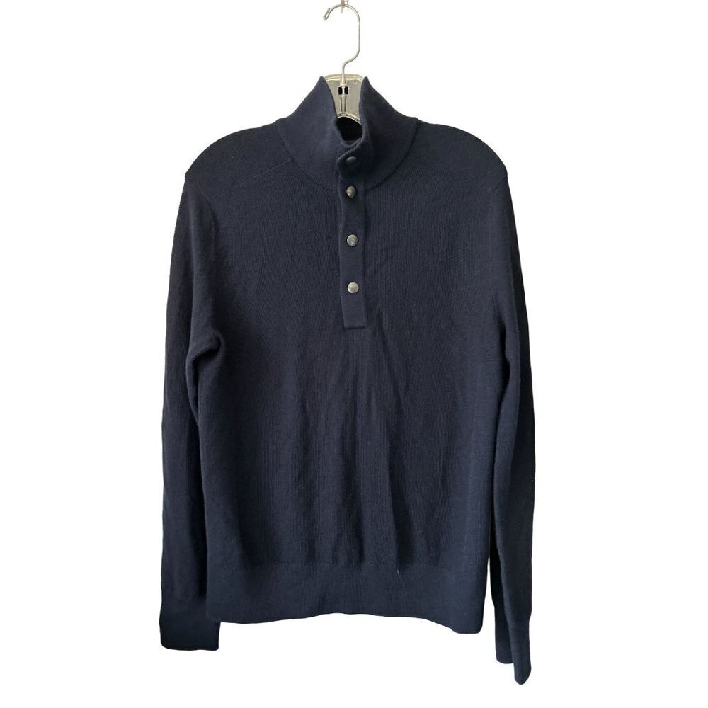 Men's Size Small Banana Republic Pullover Sweater 3 Buttons Blue